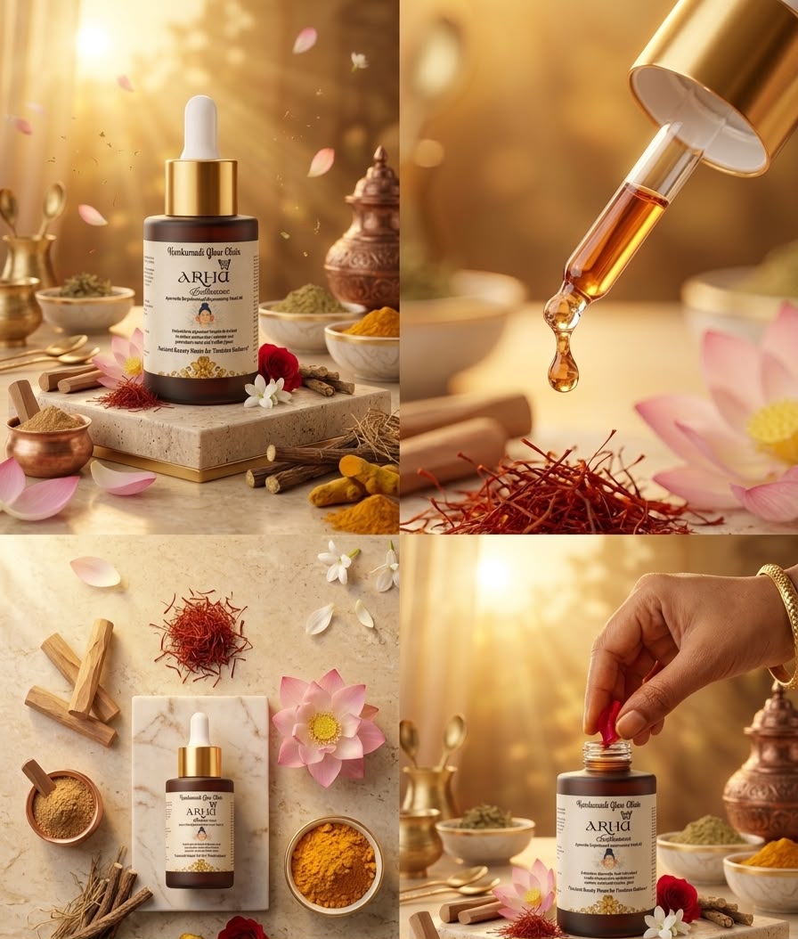 Kumkumadi Oil – Ayurvedic Beauty Elixir (26 Herbs)