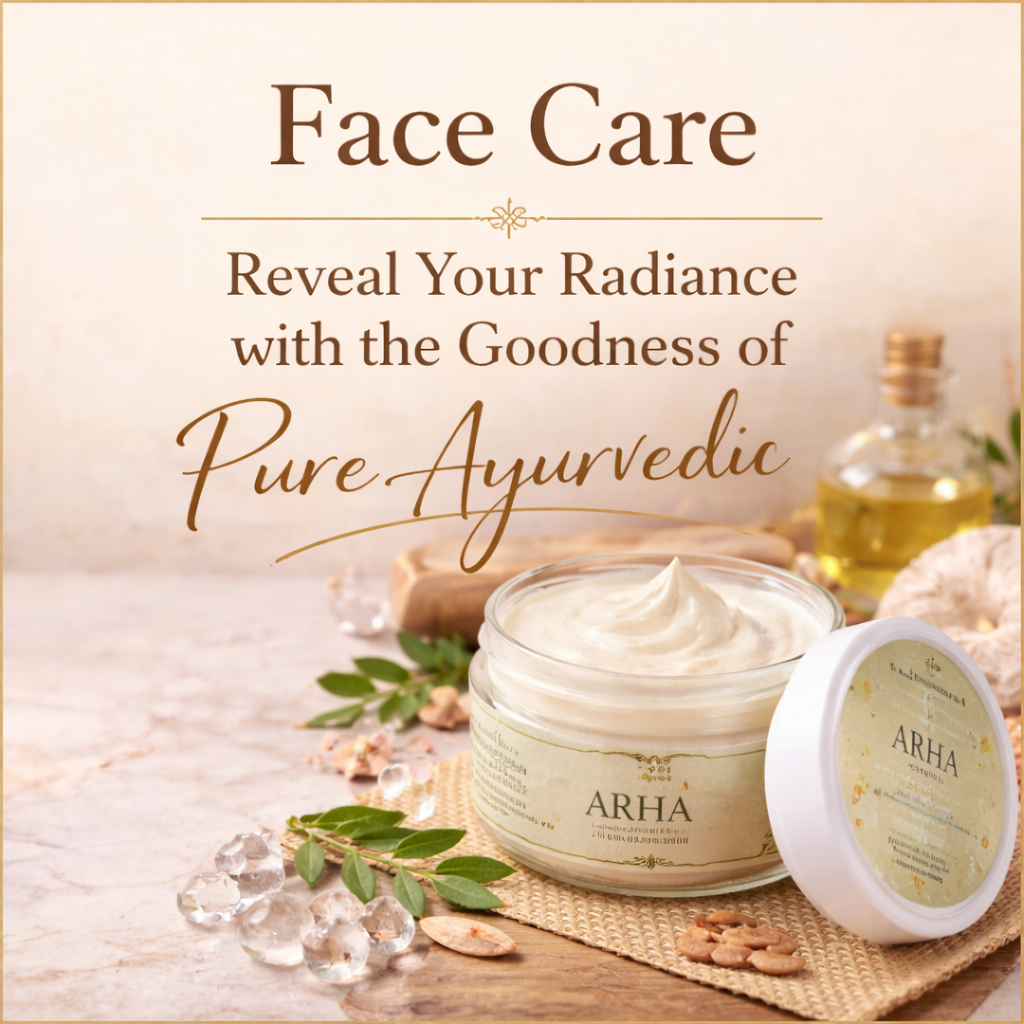 Natural Ayurvedic body care products with herbal body butter and handmade soap by ARHA Earthessence