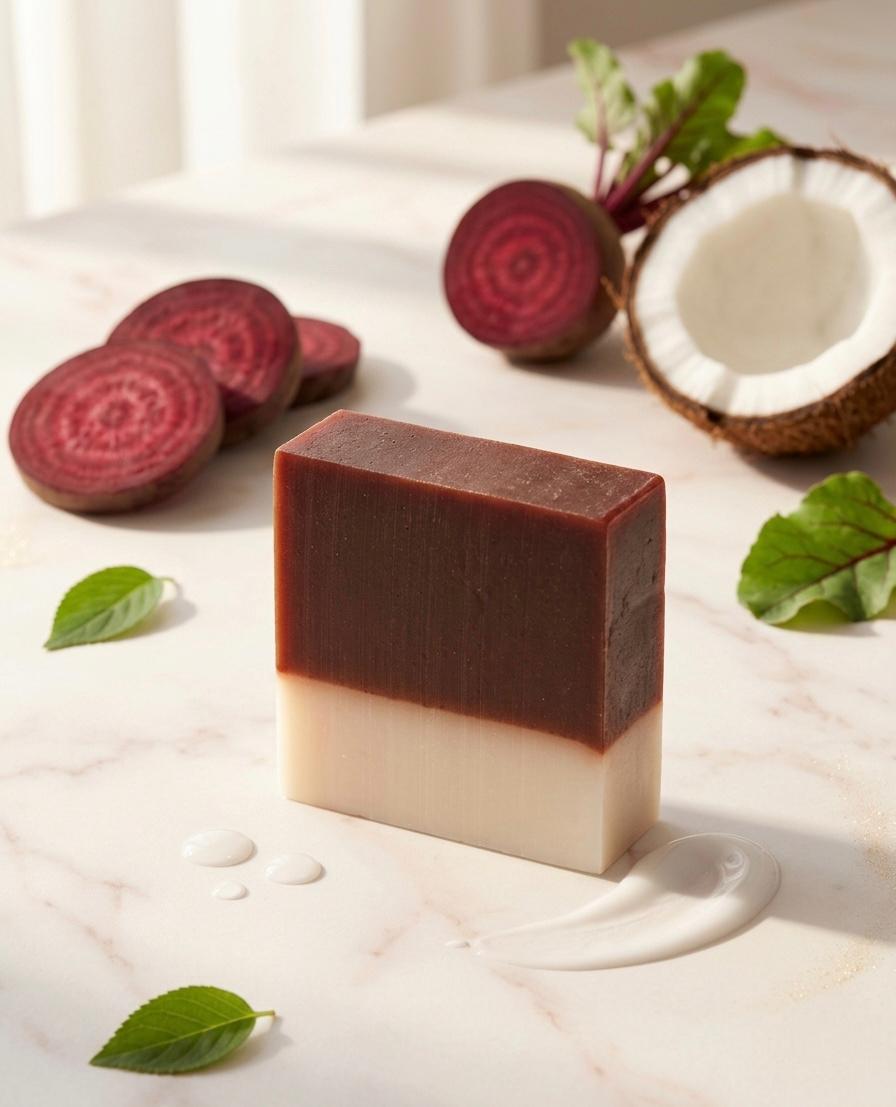 Beetroot Coconut Rose Sandalwood Soap